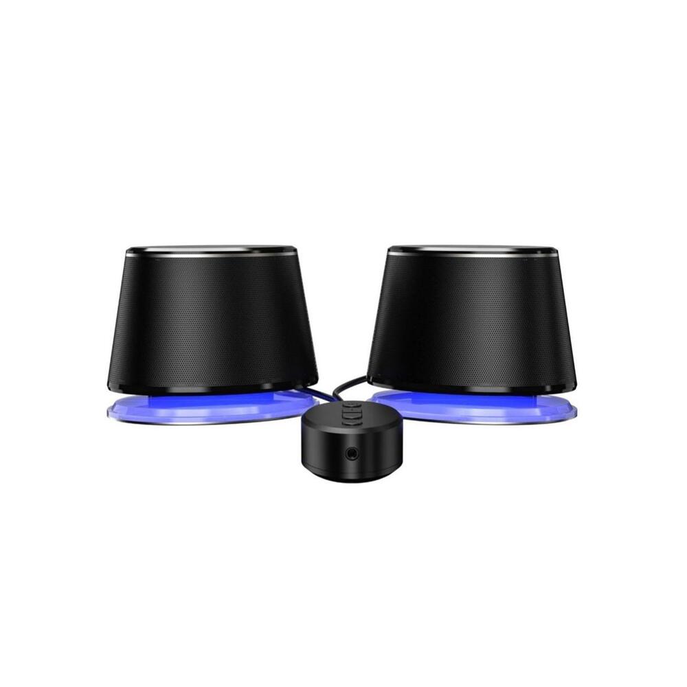 NEW Amazon Basics Bluetooth & USB Computer Speakers 2pk
